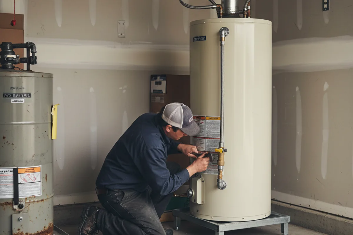 Water heater and shutoff valve replacement in Coolidge